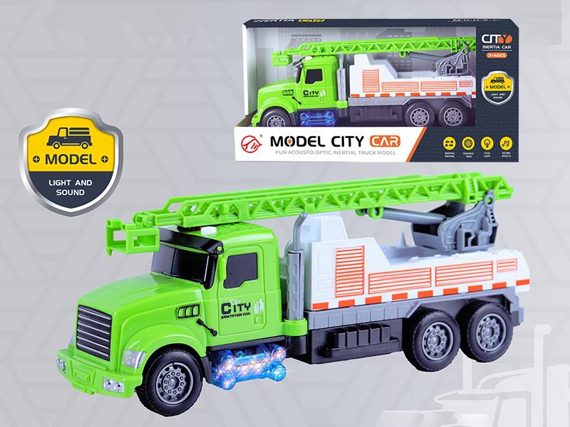 Friction Ladder Truck With Sound And Lights