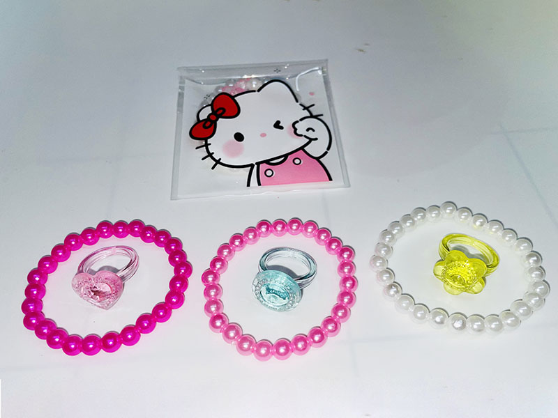 Hello Kitty Bracelet + Ring