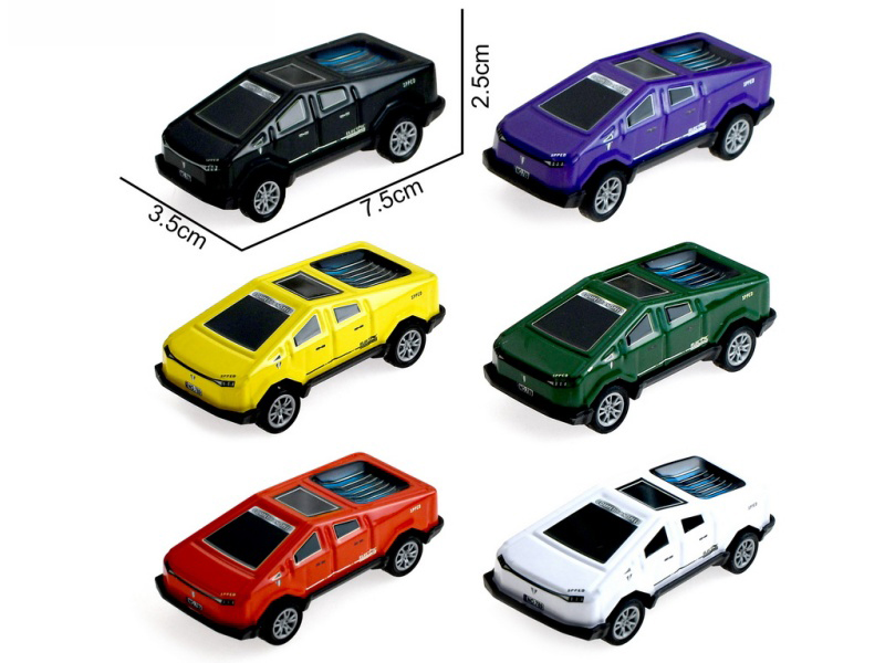 Pull Back Iron Tesla Sports Car 1pcs