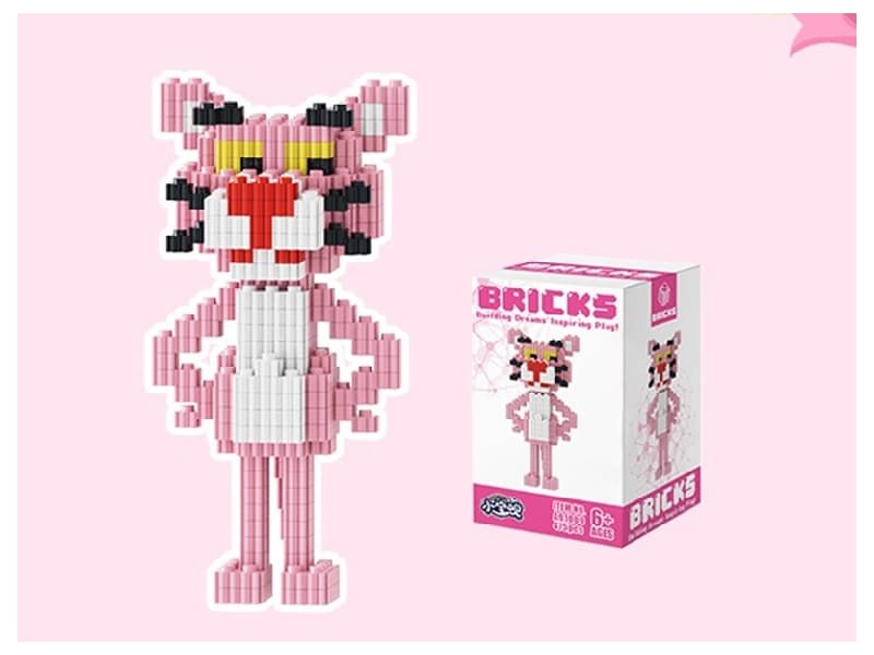 Pink Leopard Building Blocks 475Pcs