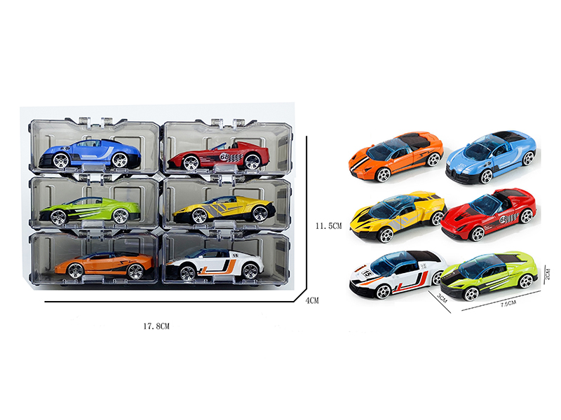 Slide Alloy Car Storage Box Set