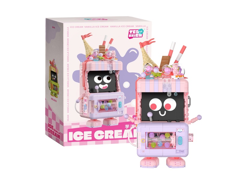 Ice Cream Taro Paste Building Blocks 623pcs