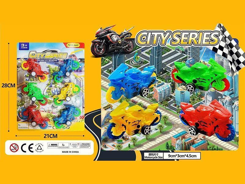 Slide Motorcycle 6pcs