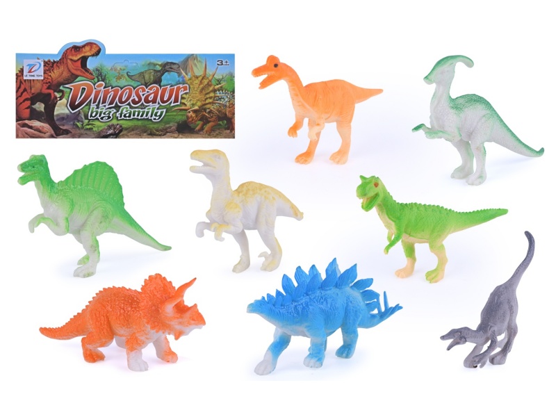 Solid Simulated Dinosaur 8Pcs