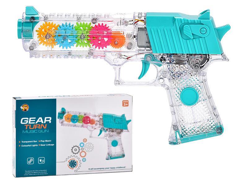 Transparent Electric Gear Small Pistol