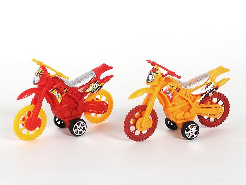 Solid Color Pull Back Motorcycle (2 color mixed)