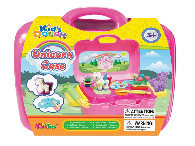 Colored Clay Unicorn Theme Suitcase
