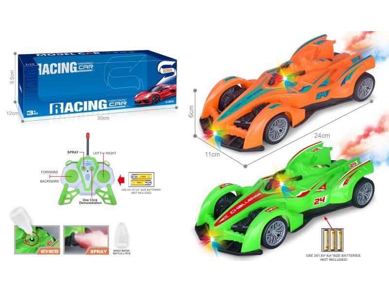27Mhz 1:16 Six-Channel With Spray Light, One-Click Demonstration Of Spray Painting F1 Equation Remote Control Racing Car (Without Power Included)