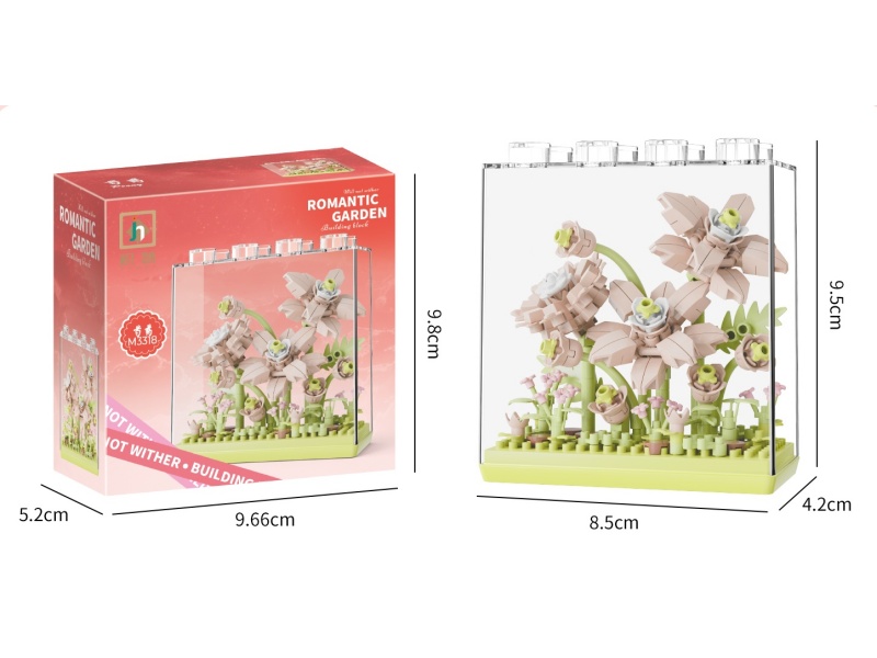 Building Blocks: 196 pcs Of Peony