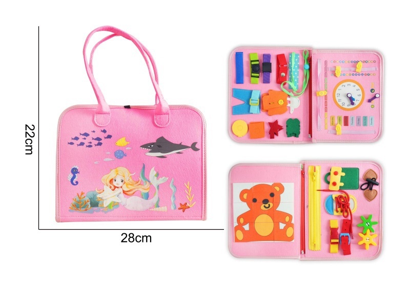 Montessori Early Childhood Education And Intelligence Development - 3-Page Mermaid Heat Transfer Painting On Felt