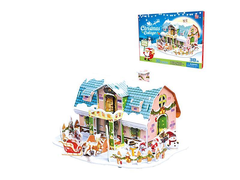 38PCS 3D Puzzle Of Dream Christmas House