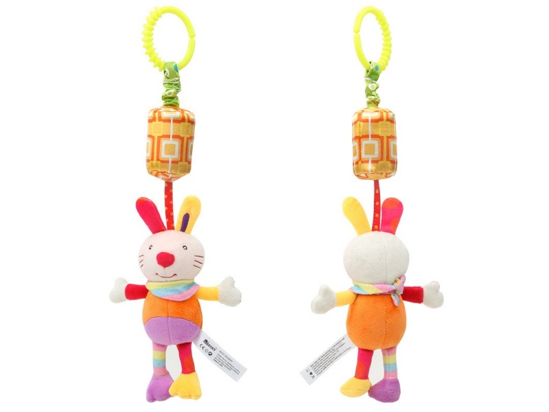 Baby Sound Rabbit Plush Bell Pendant