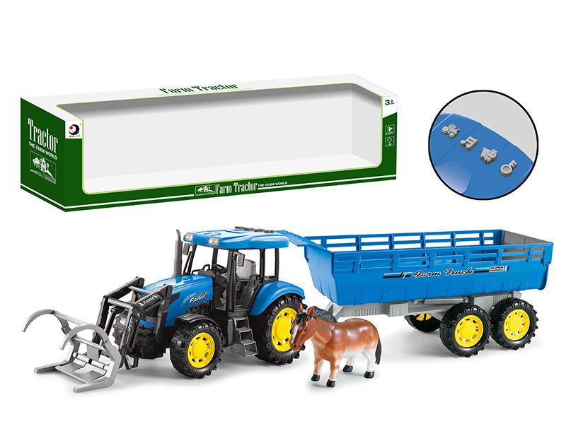 Friction Farm Tractor With Light And Music