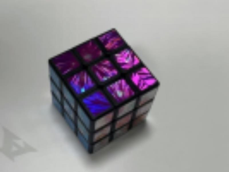 Rubik's Cube Fireworks Laser Mark (Black C)