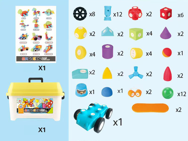 EVA Magnetic Building Blocks 76PCS