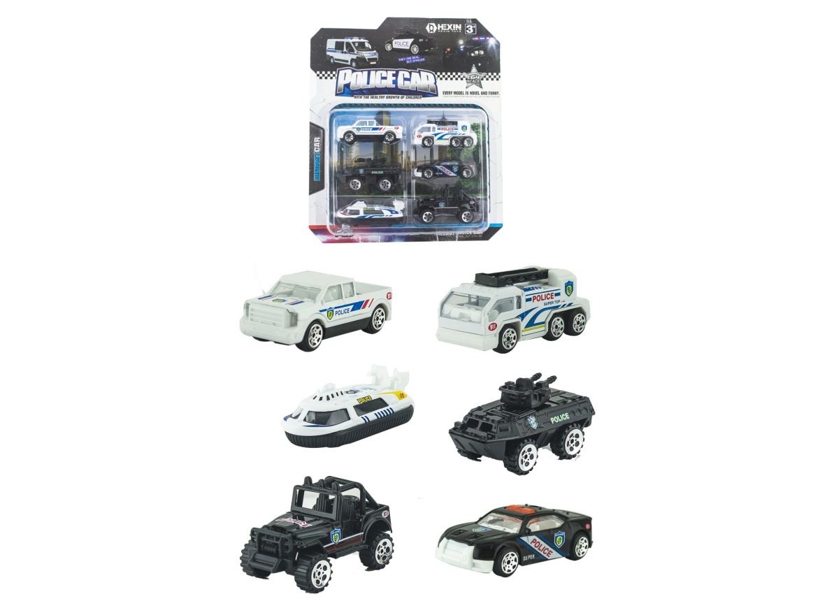 Alloy Taxi Police Car