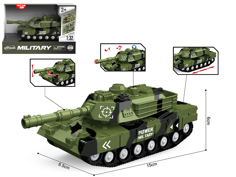 1:32 Friction Tank(Sound & Lights)