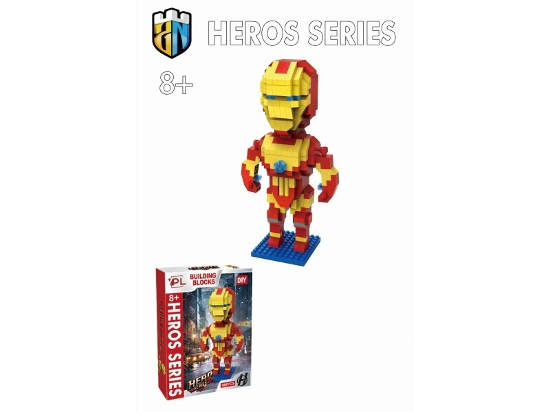 588 PCS Of Marvel Series Iron Man Building Blocks
