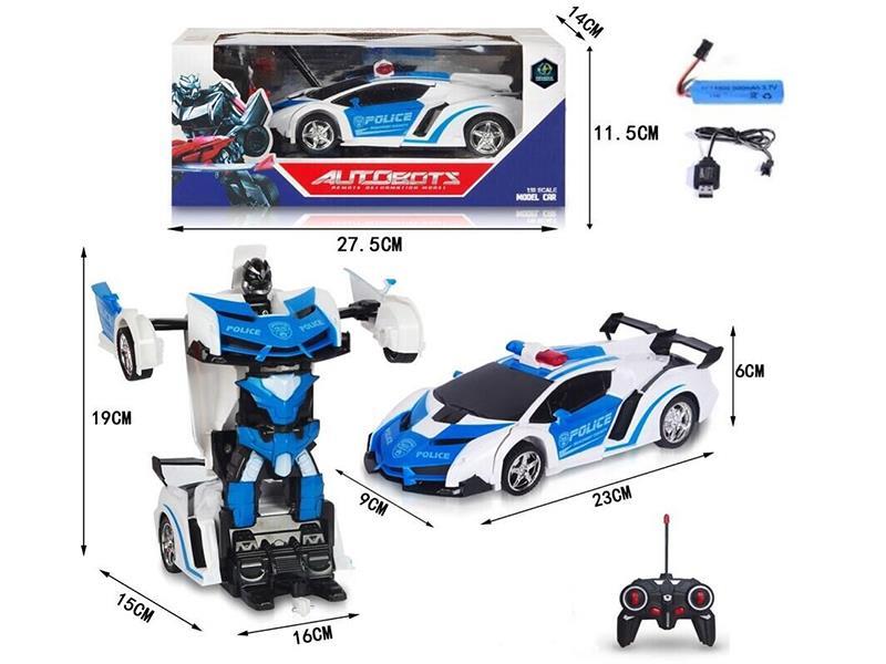 Remote Control Transformation Police Car