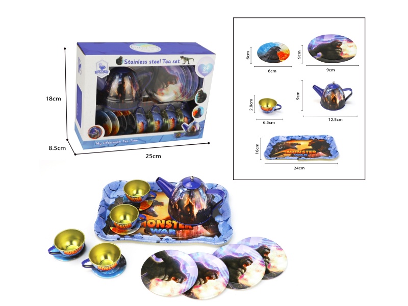 Printed Tea Set 15PCS