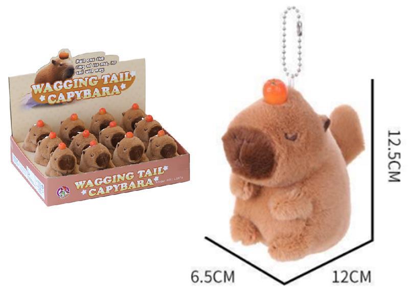 Wagging Tail Capybara Plush Toy 12PCS