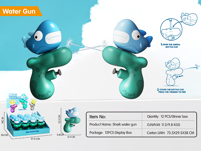 Shark Water Gun 12PCS