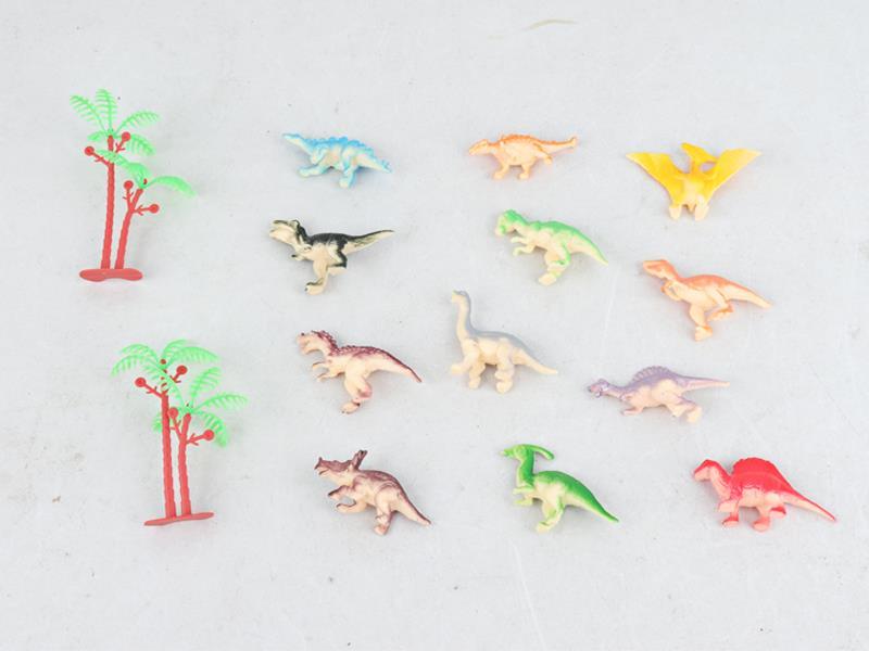 12 Little Dinosaurs+2 Trees