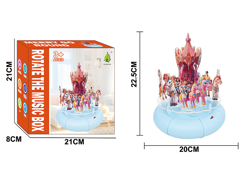 Carousel Music Box With Light And Music