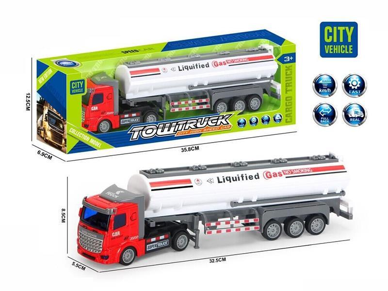 Pull Back Alloy Oil Tank Truck
