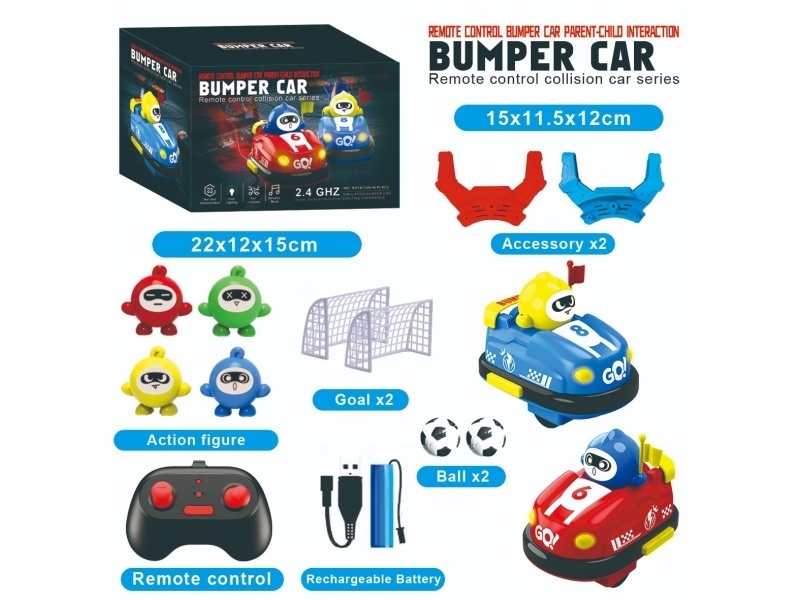 2.4G Remote-Controlled Bumper Car Charging Version With Football Kicking