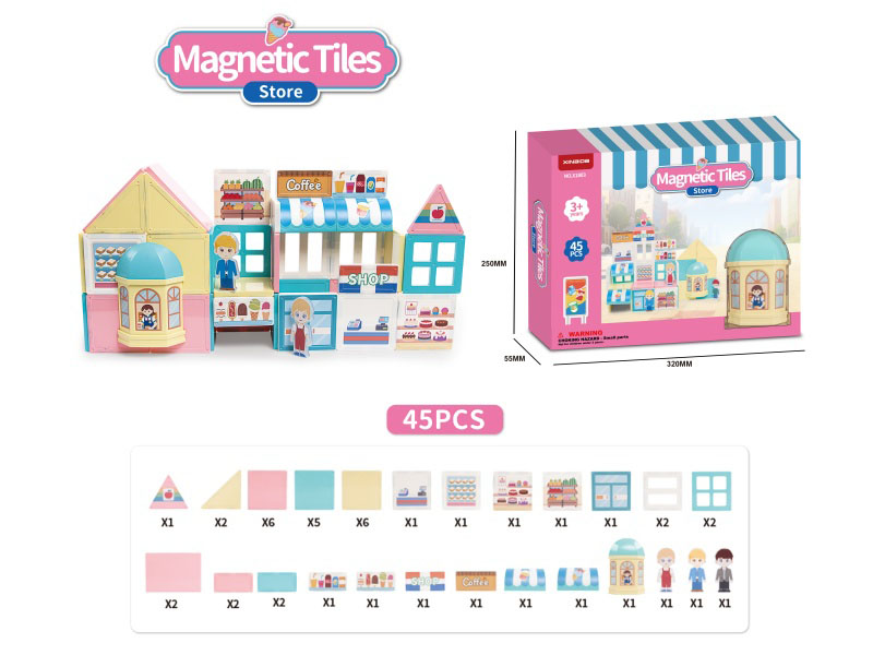 Building Blocks: Convenience Store Theme Series: 45 Pieces Of Accessories