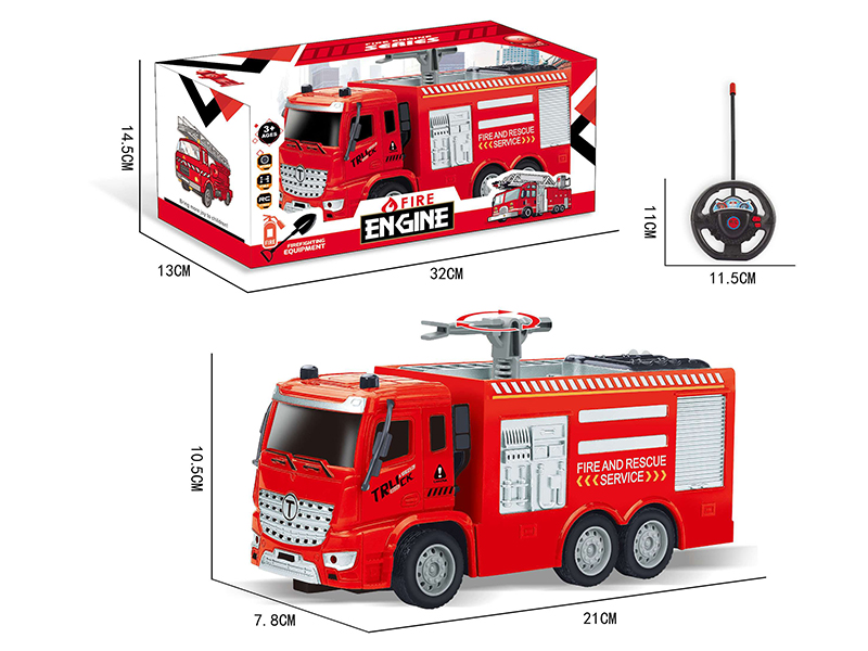 1:30 2CH Remote Control Fire Engine