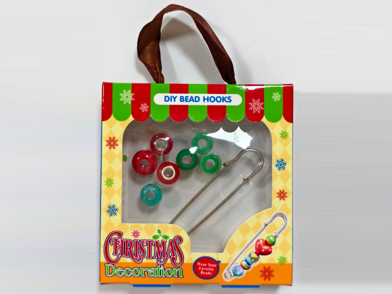 Diy Beaded Metal Pins, Christmas Pendants And Small Decorations