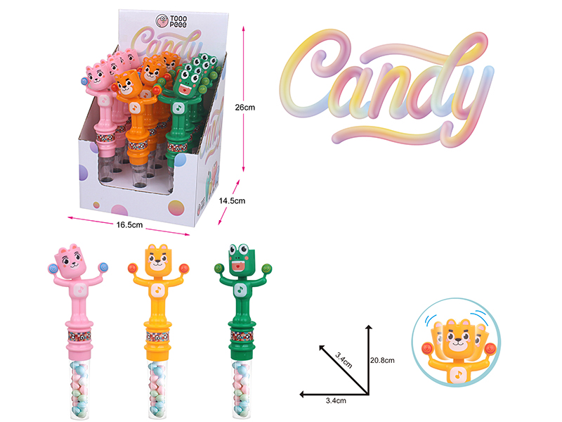 Cartoon Bell Candy Toys 12pcs
