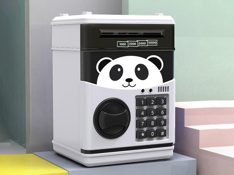 Automatic Roll Money Password Piggy Bank With Music