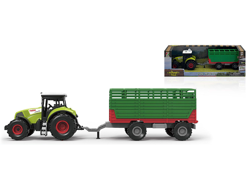 1:36 Friction Farm Truck Set(With Lights And Sound)