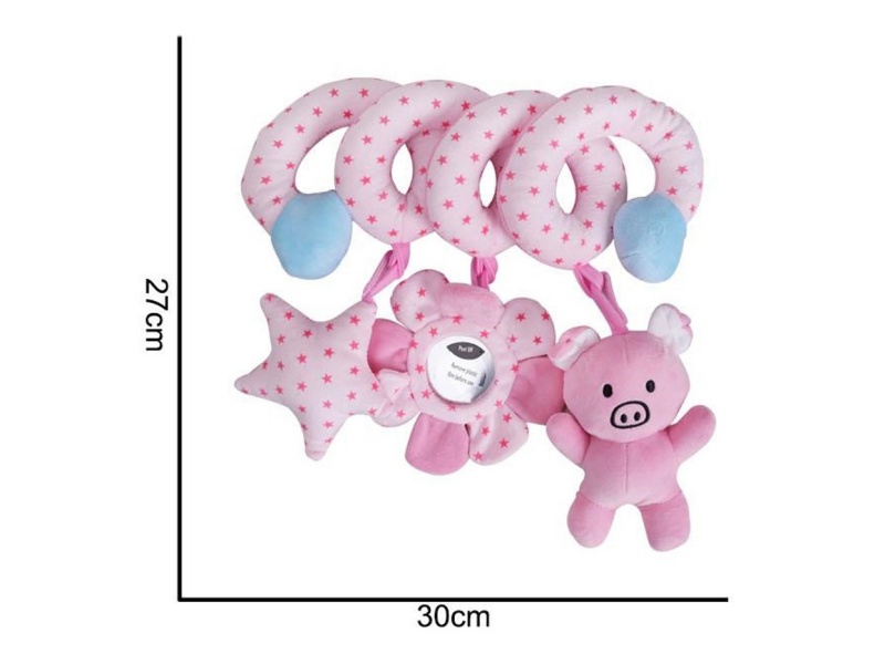 Plush Pink Piggy Bed Wrap