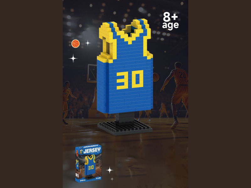 Jersey Series No. 30 Basketball Clothing Building Blocks 298 Pieces