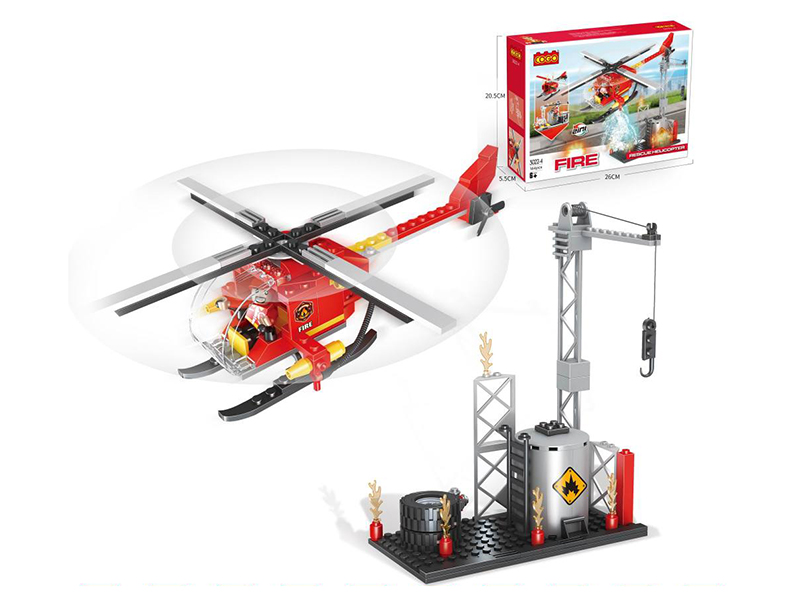 Small Particle Building Blocks - Rescue Helicopter 164pcs
