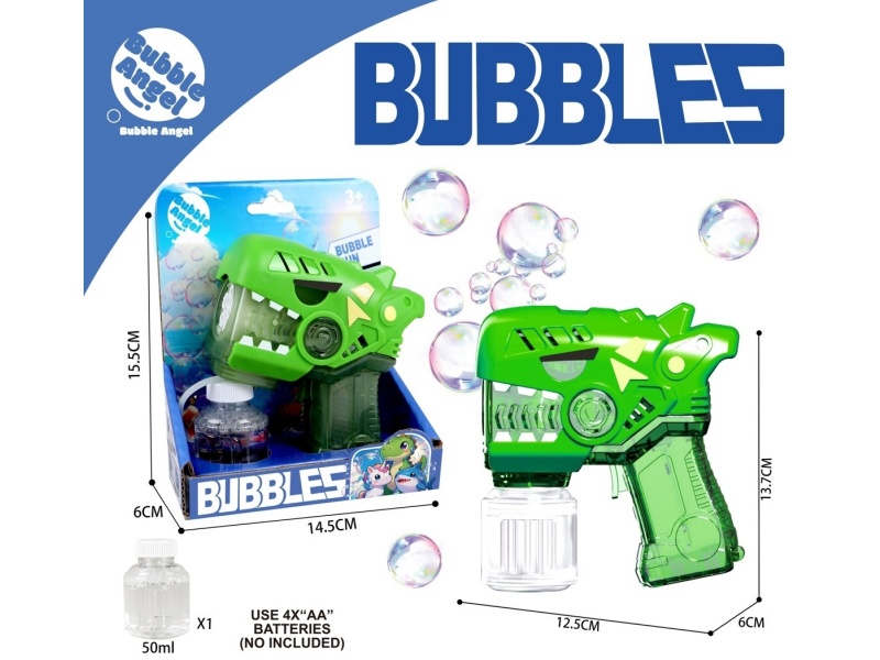 The New Dinosaur Bubble Gun Is Equipped With Lights