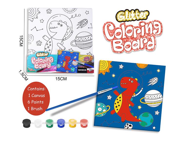 DIY Coloring Board Set - Dinosaur
