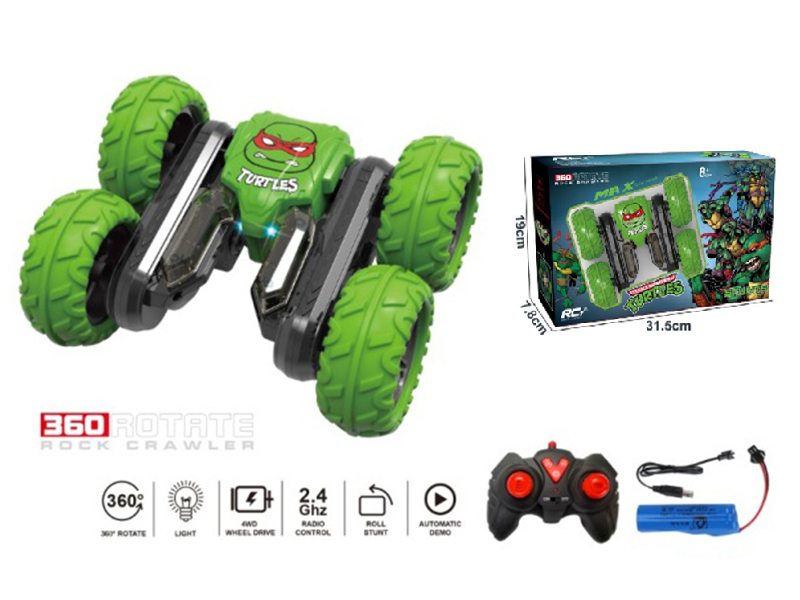 Teenage Mutant Ninja Turtle 2.4G Remote Control Stunt Car(Light)