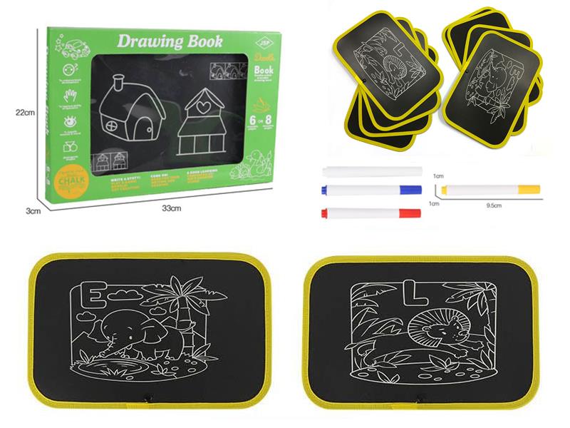 Children's Portable Rotating Graffiti Blackboard