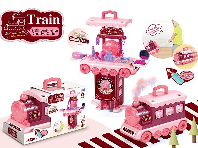 DIY Transformation Adornment Toys Train 56pcs