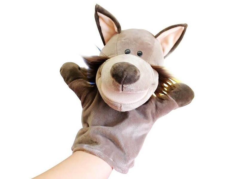 Cartoon Wolf Hand Puppet Plush Doll