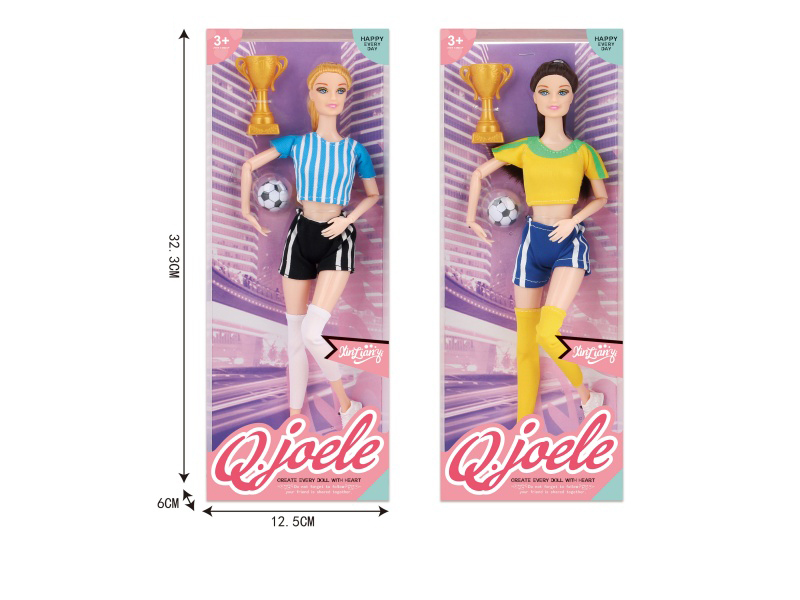Jole 11.5-Inch Joint Doll Football Set