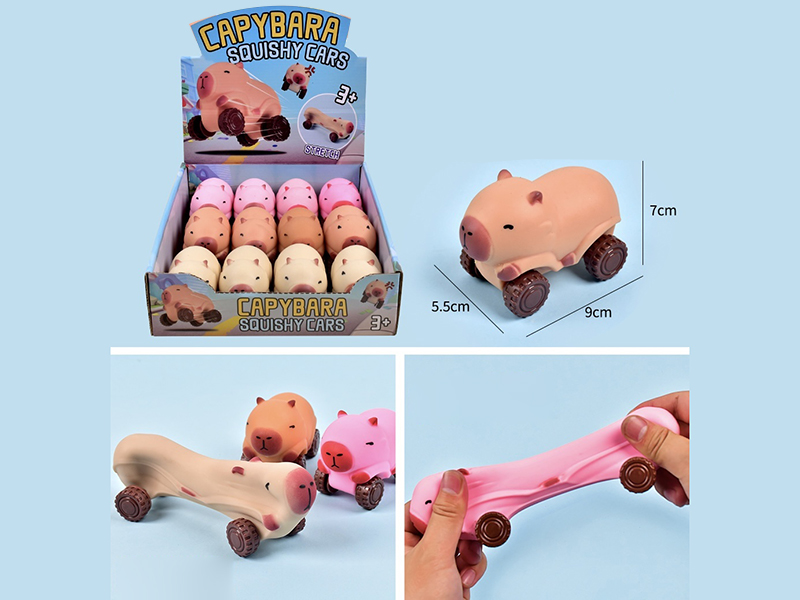 Capybara Squishy Cars Toy
