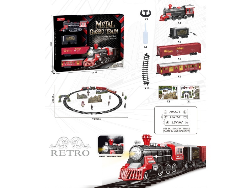 Alloy Vintage Train Model