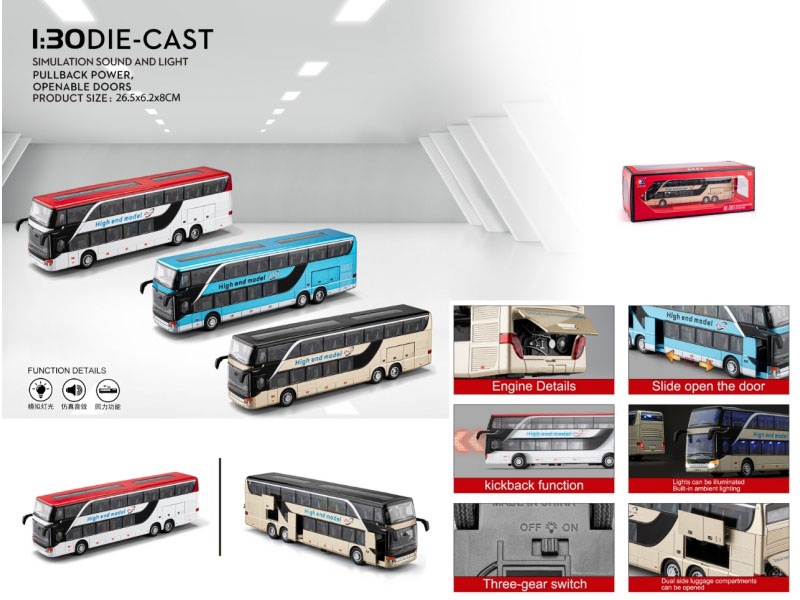 1:30 Business Long-Distance Double-Decker Bus