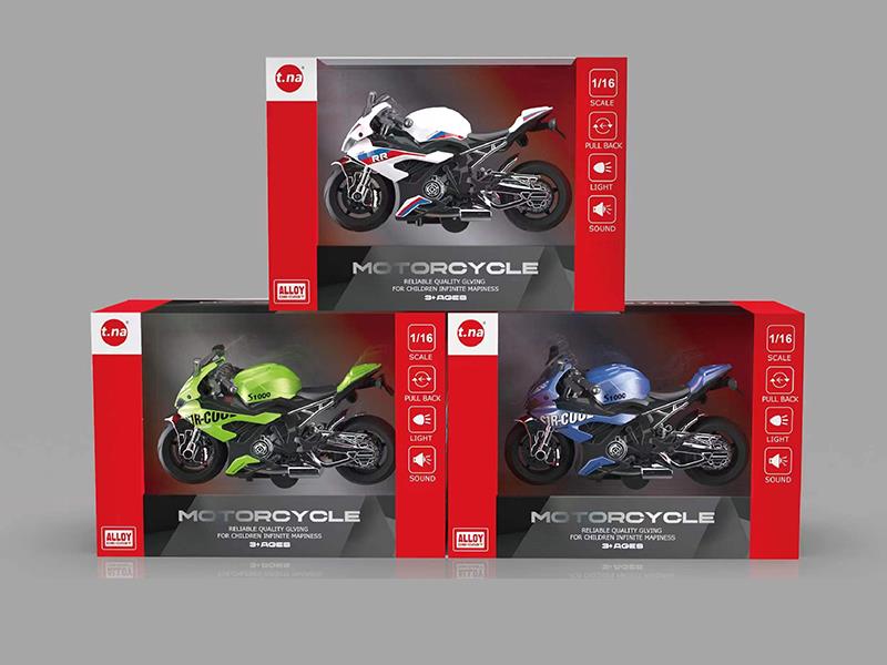 Pull Back Alloy S1000R Motorcycle With Sound And Light